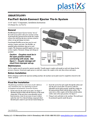 FasTie 2" Ejector Tie-In System Instructions