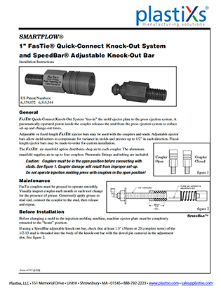 FasTie 1" Knock-Out System Instructions