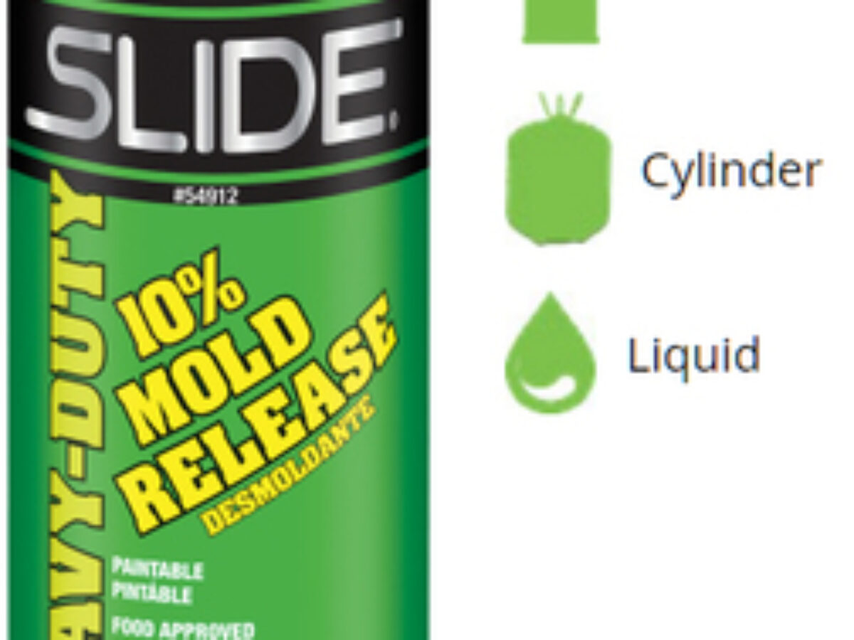 Slide Water Soluble Clear Mold Release Agent - 12 oz Aerosol Can -  Paintable - 41212N