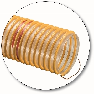 Tigerflex® UVE Series Polyurethane Ducting/Material Handling Hose with Grounding Wire