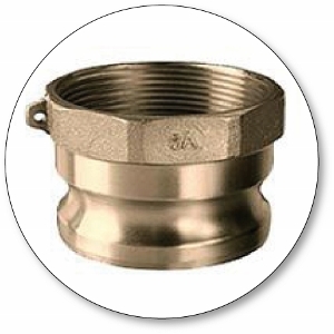 Quick-Acting Camlock Coupler - Brass Part A Male Adapter x Female NPT