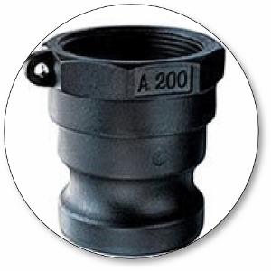 Quick-Acting Camlock Coupler - Polypropylene Part A Male Adapter x Female NPT