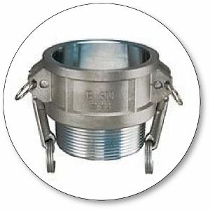 Quick-Acting Camlock Coupler - Stainless Steel SS304 Part B Female Coupler x Male NPT