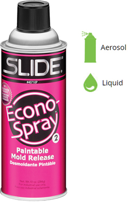 SLIDE® Econo-Spray 2 Paintable Mold Release No. 40710P