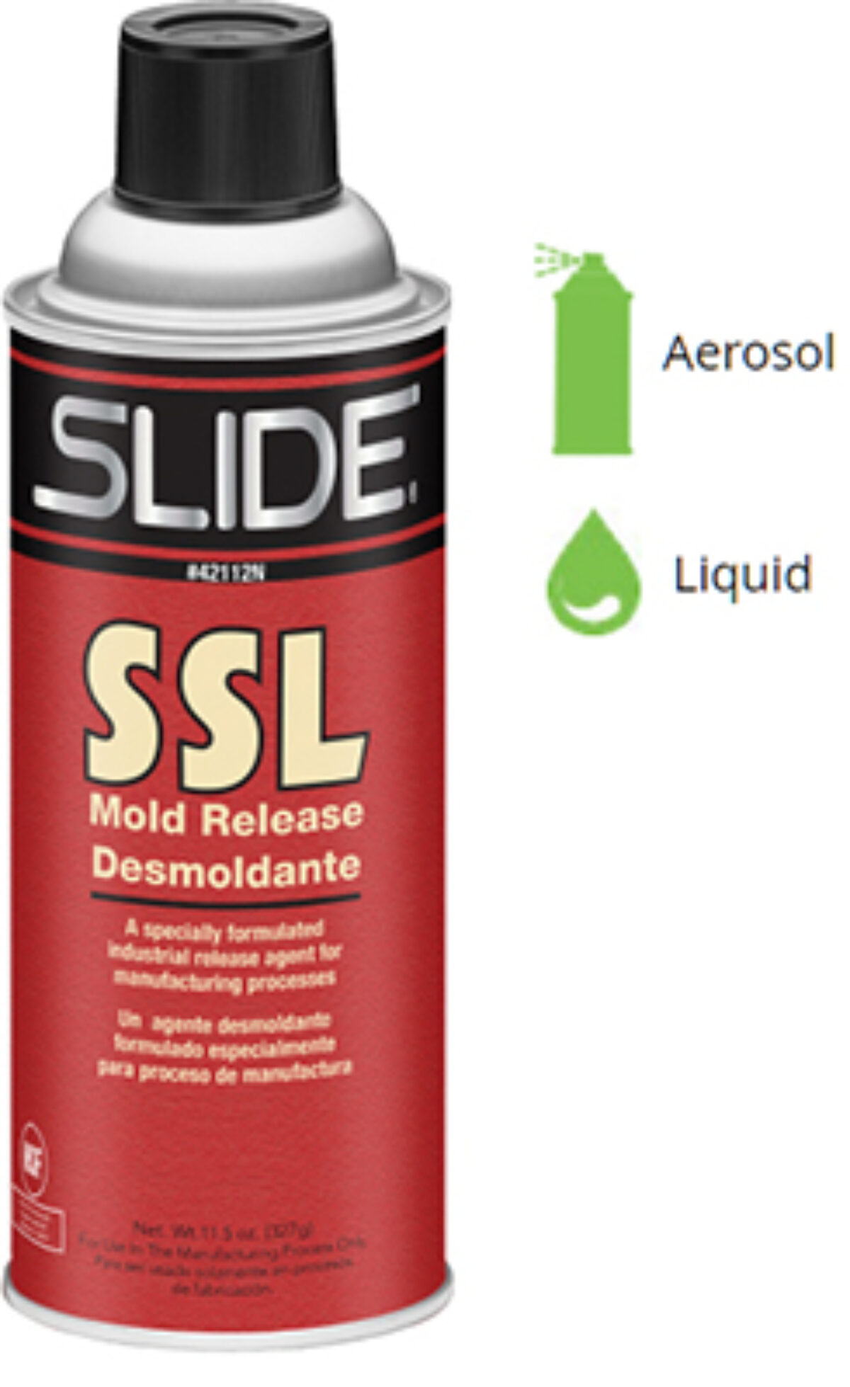 40112N - Regular Silicone Release Aerosol (16 ounce aerosol, 12 per cs)