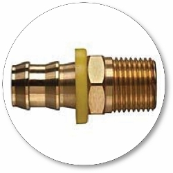 Brass Push-On Fittings - Male Pipe
