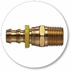 Brass Push-On Fittings - Male Pipe Swivel