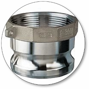 Quick-Acting Camlock Coupler - Stainless Steel SS316 Part A Male Adapter x Female NPT