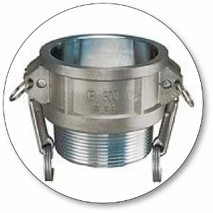 Quick-Acting Camlock Coupler - Stainless Steel SS316 Part B Female Coupler x Male NPT