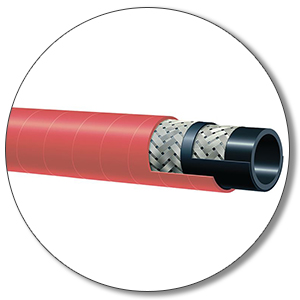 Alfagomma T343AH 270 PSI Braided Refinery Steam hose