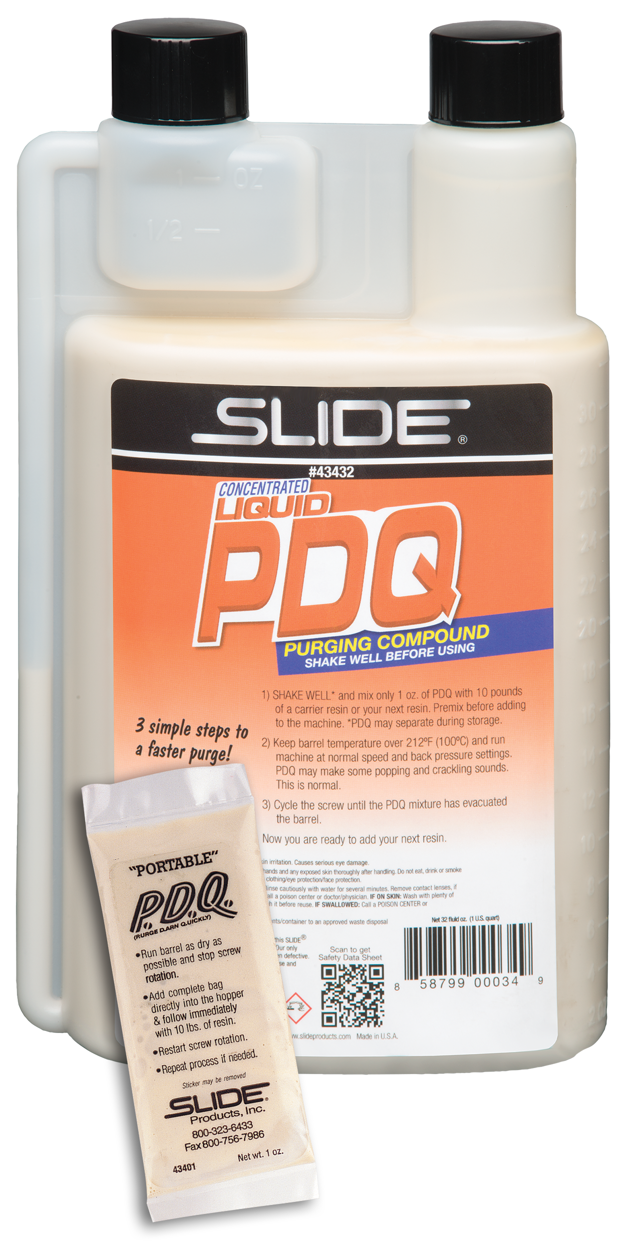 SLIDE® 43401, 43432 P.D.Q. Liquid Purging Compound