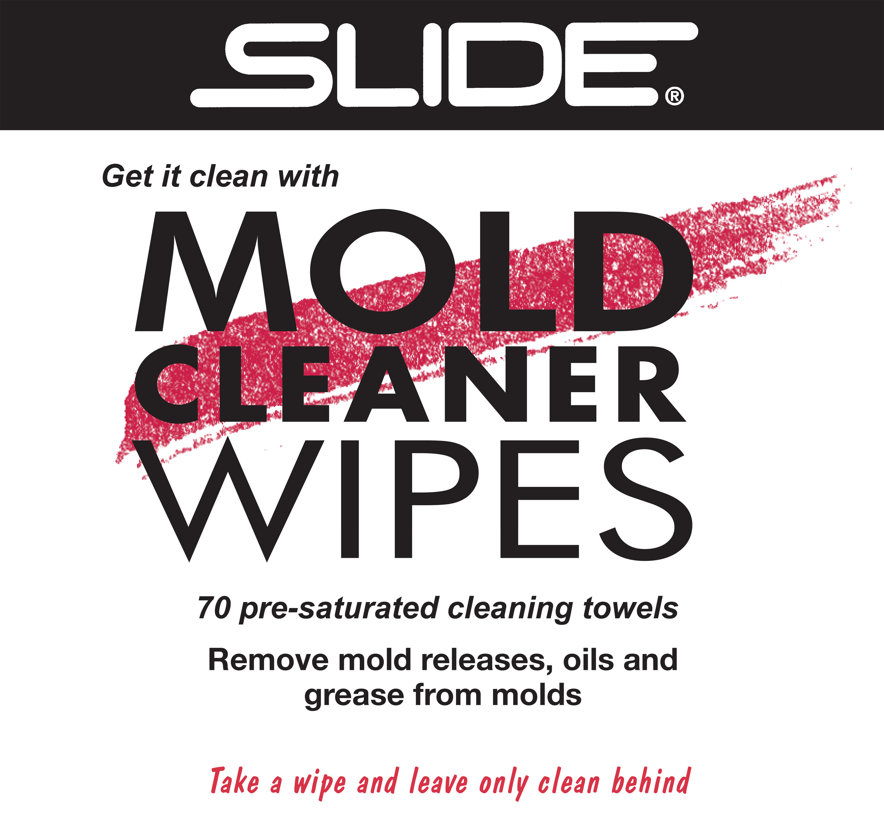 SLIDE® 46370 Mold Cleaner Wipes