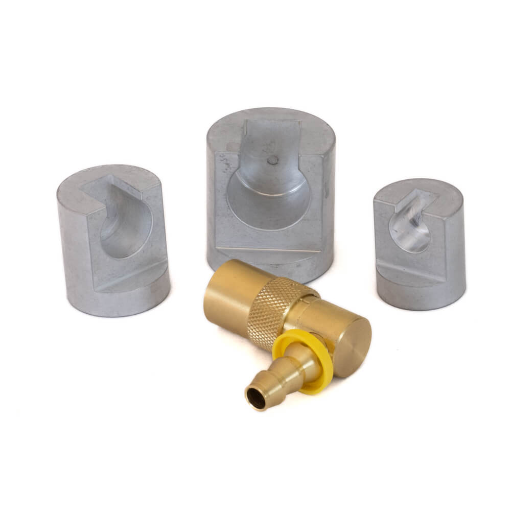 Barb-Tech™ Custom Mold Mandrel Set for 90°, High-Flow Quick Disconnect Fittings